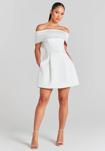 sachin and babi light blue dress Lila Wedding Dress Short Ivory main image 0