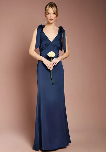champagne brown bridesmaid dresses Satin Bridesmaid Dress Prom Dress Champagne L Billie Champagne by Grace Loves Lace