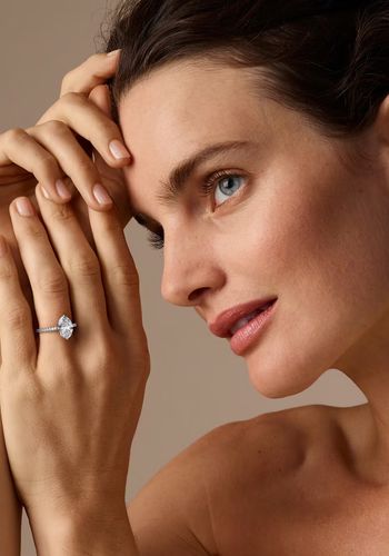 classic solitaire engagement ring wedding jewellery from Vrai