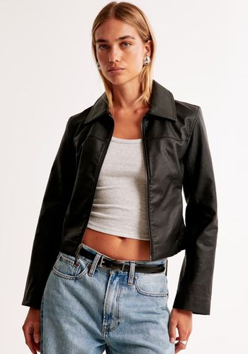 Abercrombie & Fitch Vegan Leather Zip Jacket