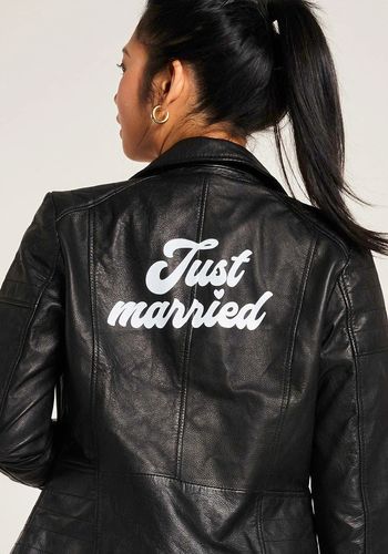 Barneys Originals  Just Married Leather Jacket