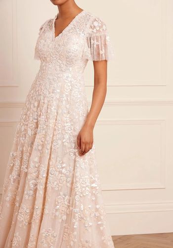 Needle & Thread Sequin Paradise Short Sleeve Gown