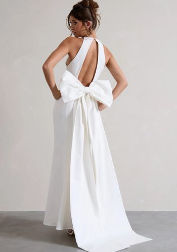 clubl-bestow-white-open-back-maxi-dress-with-oversized-white-bow