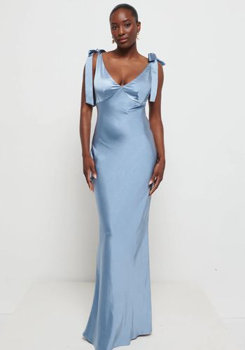 princess polly baby blue dress Silver Colored Bridesmaid Dresses & Gowns