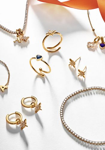 abbott lyon jewellery advent calendar items, including 12 stunning gold-plated pieces