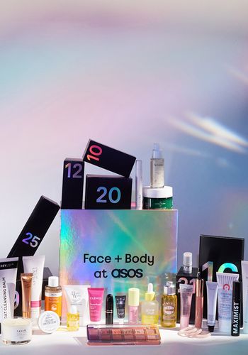 asos beauty advent calendar with 12 full size face and body products