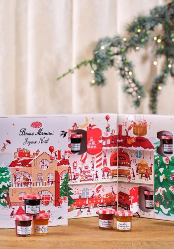 bonne maman preserve advent calendar, including mini jars