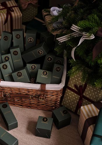 Cowshed hamper advent calendar, including 24 full size products. 