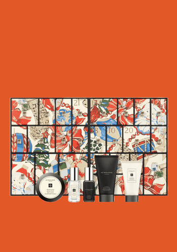 jo malone advent calendar product selection, including fragrances, moisturisers, etc