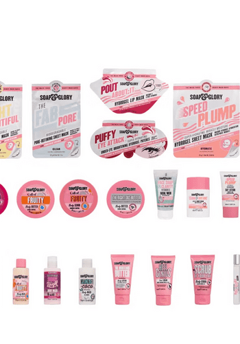 soap and glory beauty advent calendar products