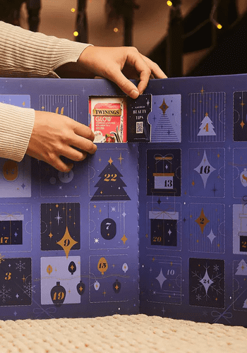  twinings tea advent calendar 2024, including 'glow' tea bag