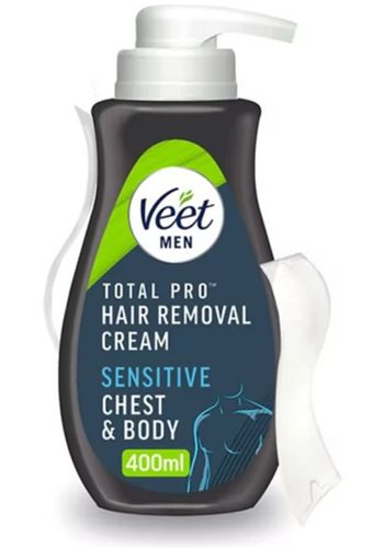 Veet Men Total Pro Hair Removal Cream Chest & Body Sensitive