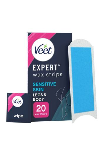 Veet Expert Wax Strips Legs & Body Sensitive Hair Removal