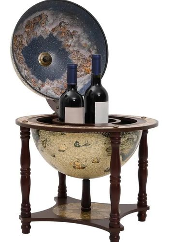 vintage-inspired globe bar as unusual christmas gift idea for him