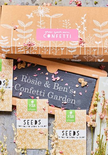 grow your own confetti engagement gift idea for couple