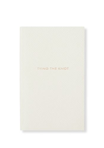 Smythson 'Tying The Knot' wedding planning notebook as luxury engagement gift idea