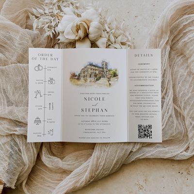 Rose Ink Wedding Stationery