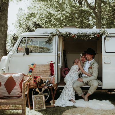 Vintage camper booths 