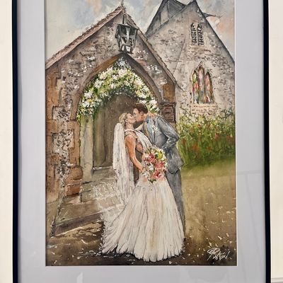 Live Wedding Painter by Patrick Heisel OBE