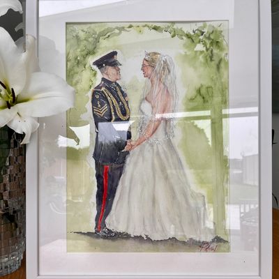 Live Wedding Painter by Patrick Heisel OBE