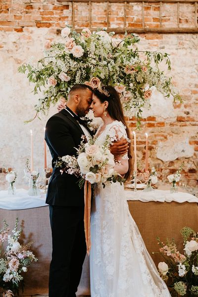 Thurning Hall Wedding Inspiration With Vintage Lace Dress