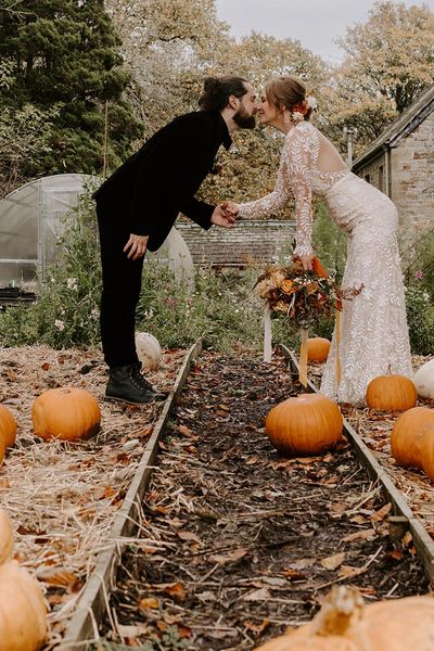 Pumpkin patch wedding at Wyresdale Park