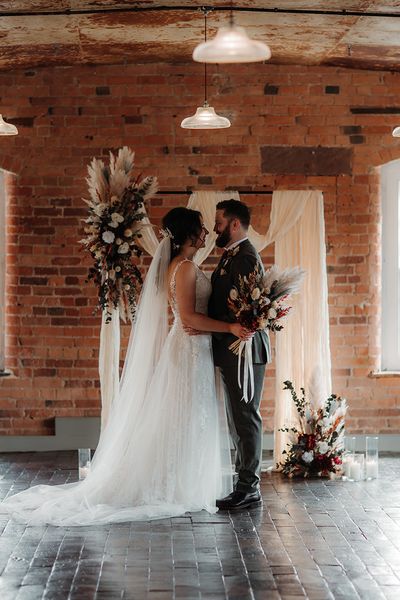 The West Mill autumnal boho wedding with dried wedding flowers