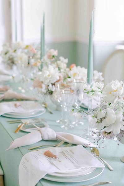 elegant pastel green wedding inspiration at an English country house 