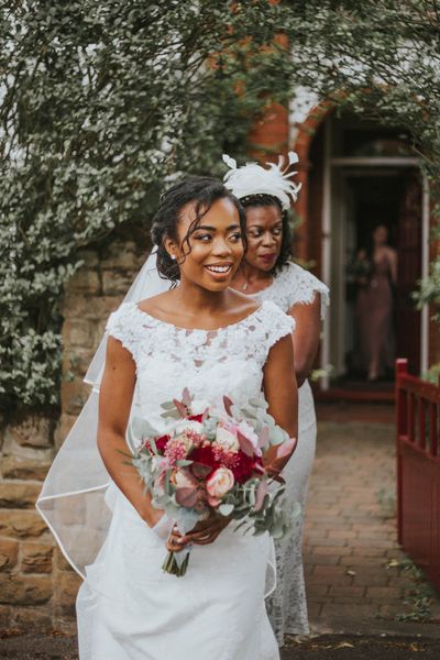 Intimate Heart Church wedding with 30 guests followed by a marquee reception with sharing platters