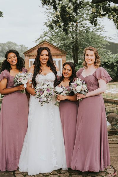 Vintage Pink Bridesmaid Dresses