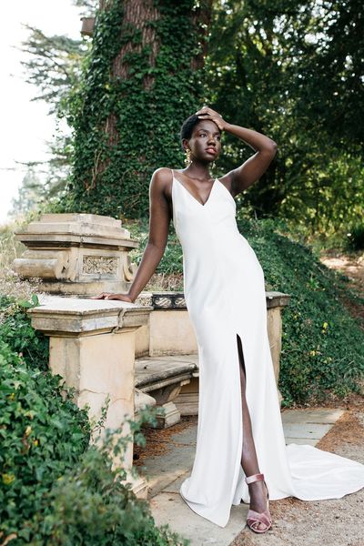 Unique wedding dresses and accessories by Halo & Wren 