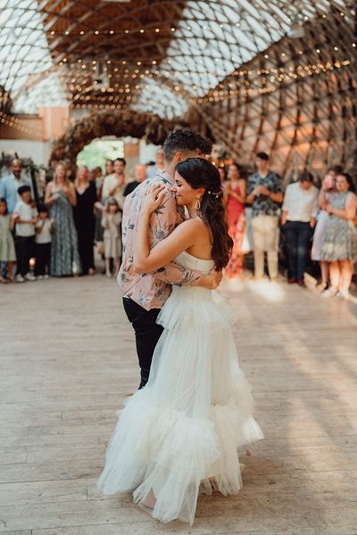 Wedding baptism celebration at The Gridshell