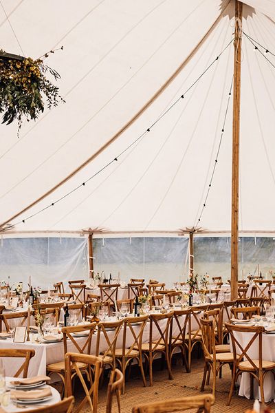 Sail cloth tent marquee for a fun and entertaining wedding.