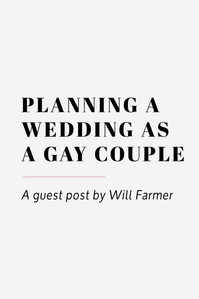 planning a wedding as a gay couple