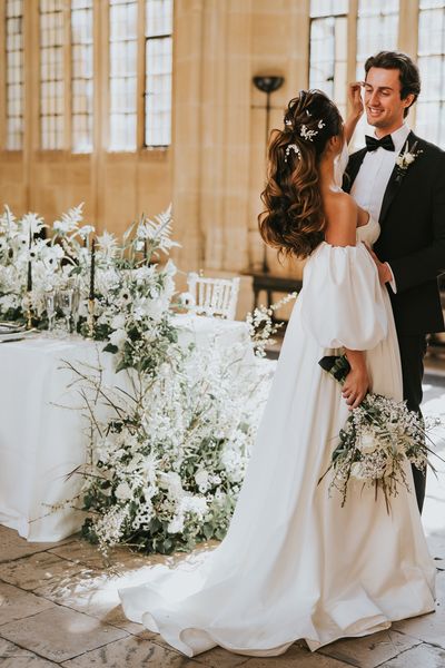 Black and White wedding inspiration at The Bodleian Library 