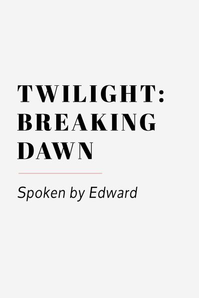 Twilight Edward wedding speech wedding reading 