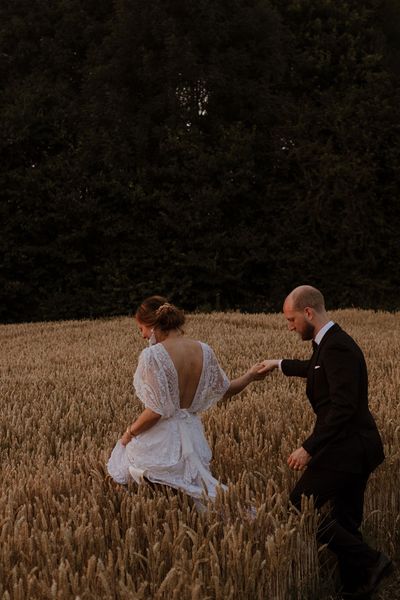 Long Floral Bridesmaids Dresses