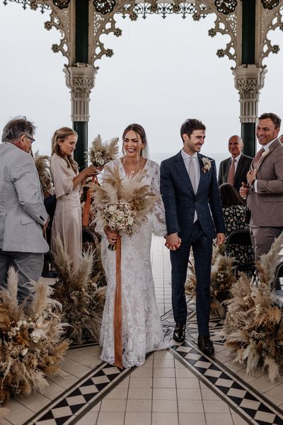 boho brighton bandstand outdoor garden wedding  EPIC LOVE STORY 083