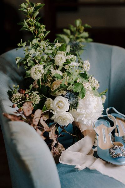 something blue wedding shoes