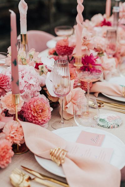 pink wedding theme