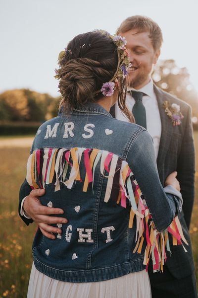 Bridal denim jacket ideas and inspiration with 32 ideas!