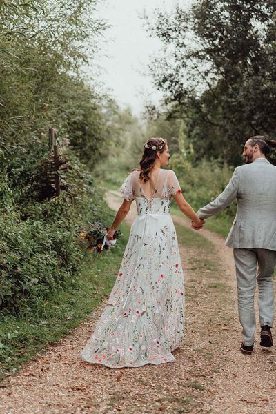 Floral Embroidery Dress