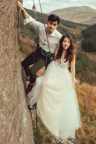 Rock Climbing Wedding