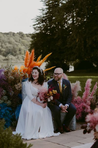 Pink Pampas Grass Wedding