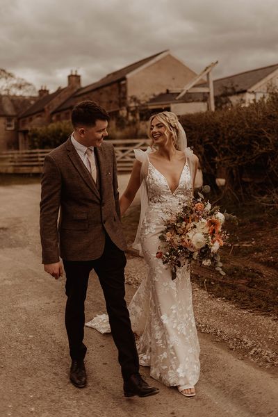 rustic eden barn wedding with lace Made With Love Bridal wedding dress