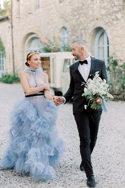 Pale Blue Wedding Dress