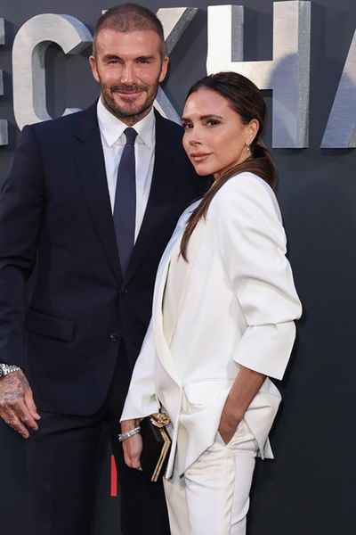 Victoria and David Beckham attending their premiere for their new documentary