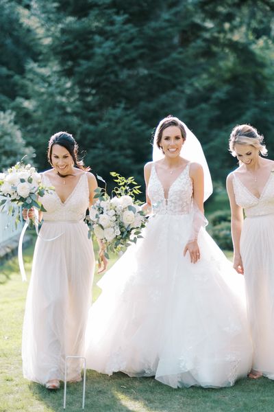 Classic wedding at Drumtochty castle with bride in a princess wedding dress