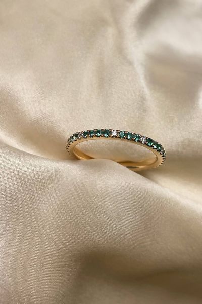 Rock My Christmas Advent Competition Day 3 - Win Eternity Emerald 18K Yellow Gold Wedding Band