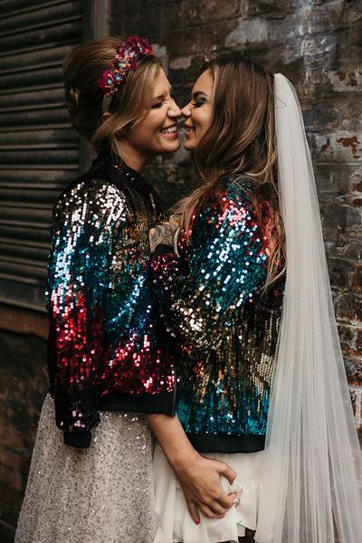 sequin wedding jackets